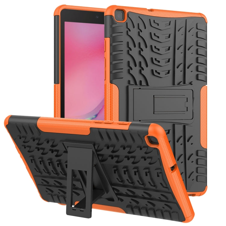 For Samsung Galaxy Tab A8.0 (2019) T295 / T290 Tire Texture TPU+PC Shockproof Case with Holder