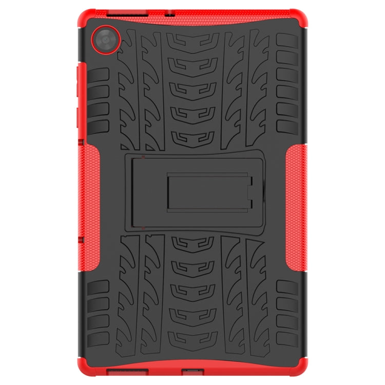 For Lenovo Tab M10 HD Gen 2 (TB-X306F) Tire Texture TPU+PC Shockproof Case with Holder
