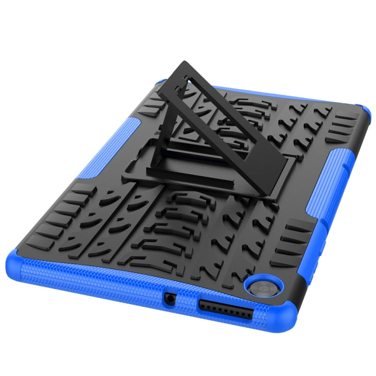 For Lenovo Tab M10 HD Gen 2 (TB-X306F) Tire Texture TPU+PC Shockproof Case with Holder