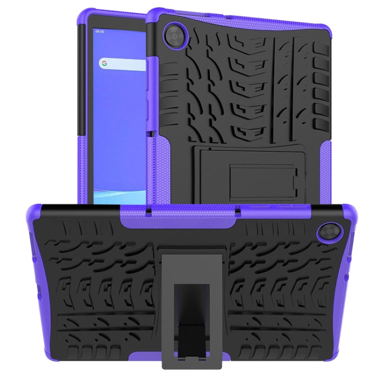 For Lenovo Tab M10 HD Gen 2 (TB-X306F) Tire Texture TPU+PC Shockproof Case with Holder