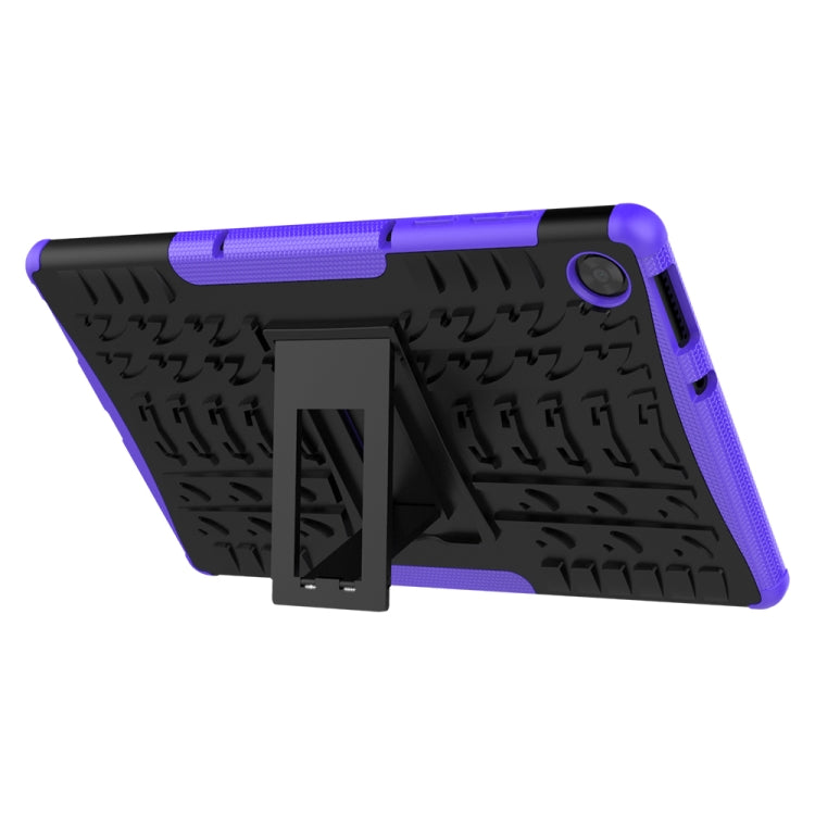For Lenovo Tab M10 HD Gen 2 (TB-X306F) Tire Texture TPU+PC Shockproof Case with Holder