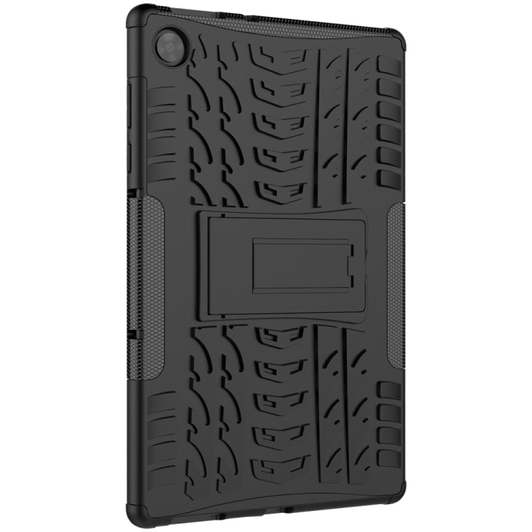 For Lenovo Tab M10 HD Gen 2 (TB-X306F) Tire Texture TPU+PC Shockproof Case with Holder