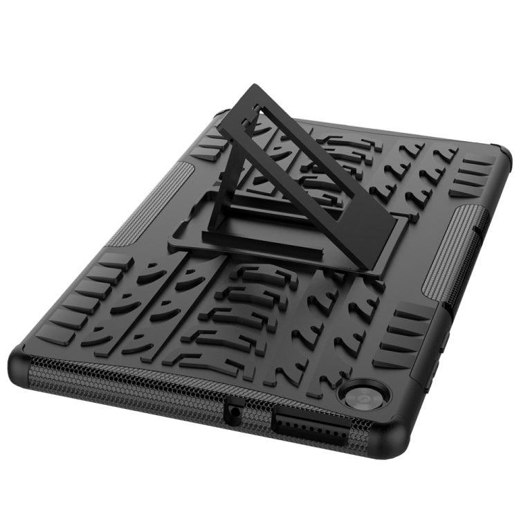 For Lenovo Tab M10 HD Gen 2 (TB-X306F) Tire Texture TPU+PC Shockproof Case with Holder