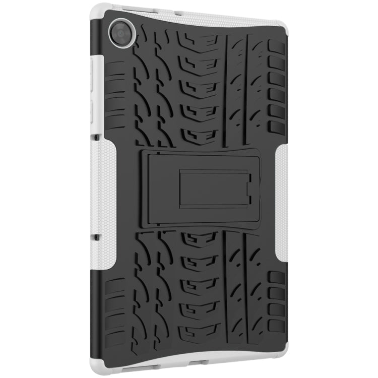 For Lenovo Tab M10 HD Gen 2 (TB-X306F) Tire Texture TPU+PC Shockproof Case with Holder