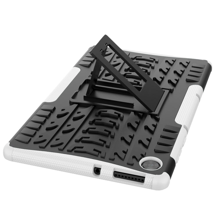 For Lenovo Tab M10 HD Gen 2 (TB-X306F) Tire Texture TPU+PC Shockproof Case with Holder