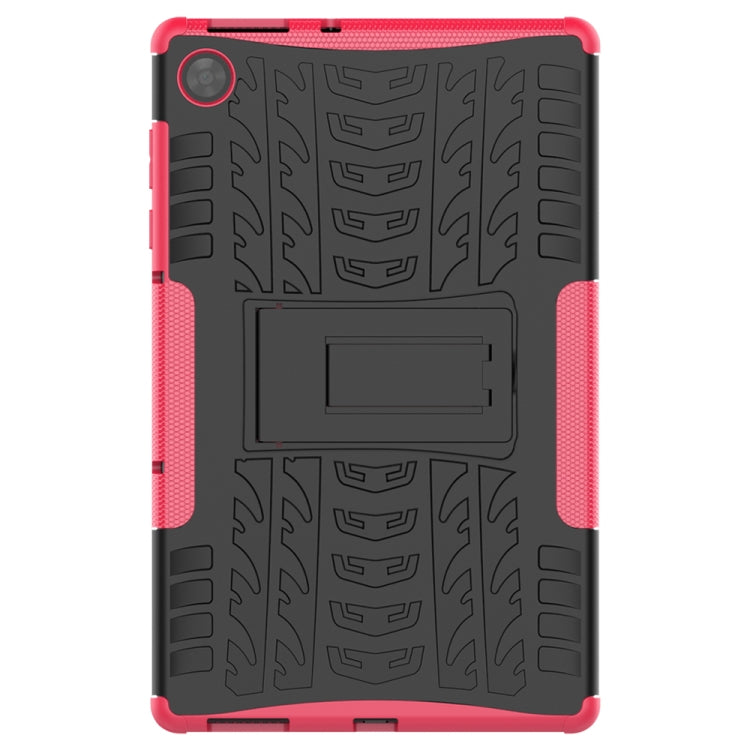 For Lenovo Tab M10 HD Gen 2 (TB-X306F) Tire Texture TPU+PC Shockproof Case with Holder