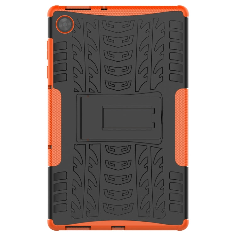 For Lenovo Tab M10 HD Gen 2 (TB-X306F) Tire Texture TPU+PC Shockproof Case with Holder