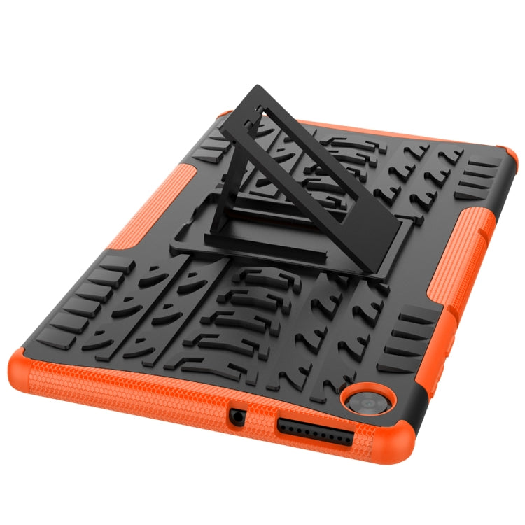 For Lenovo Tab M10 HD Gen 2 (TB-X306F) Tire Texture TPU+PC Shockproof Case with Holder