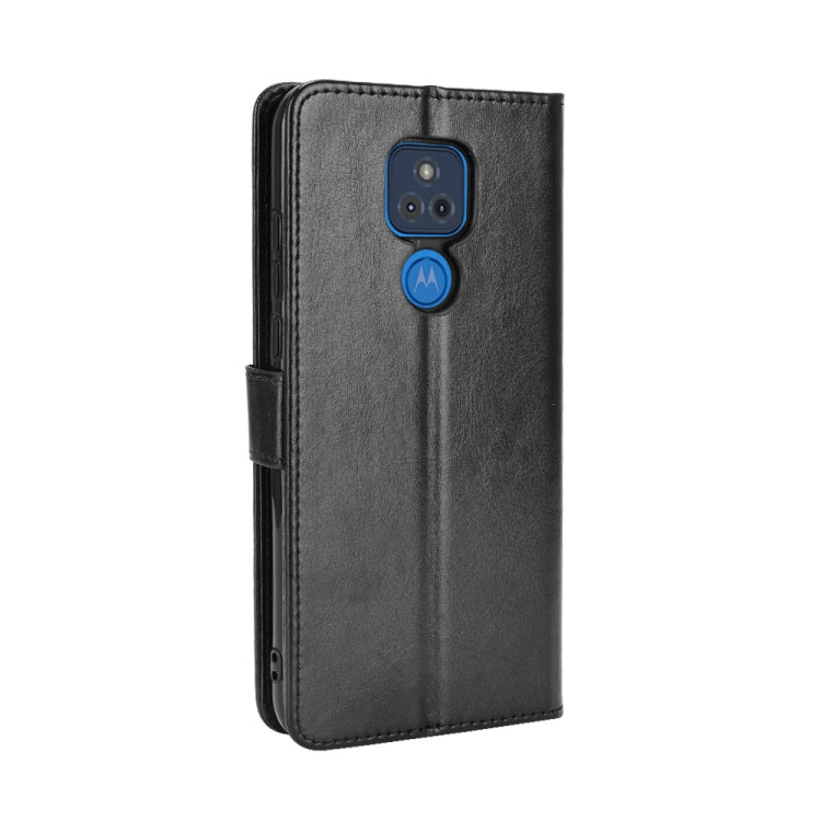 For Motorola Moto G Play 2021 Retro Crazy Horse Texture Horizontal Flip Leather Case with Holder & Card Slots & Lanyard