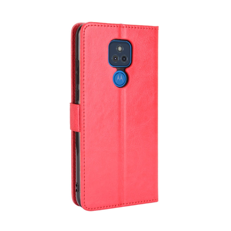 For Motorola Moto G Play 2021 Retro Crazy Horse Texture Horizontal Flip Leather Case with Holder & Card Slots & Lanyard