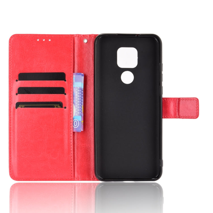 For Motorola Moto G Play 2021 Retro Crazy Horse Texture Horizontal Flip Leather Case with Holder & Card Slots & Lanyard