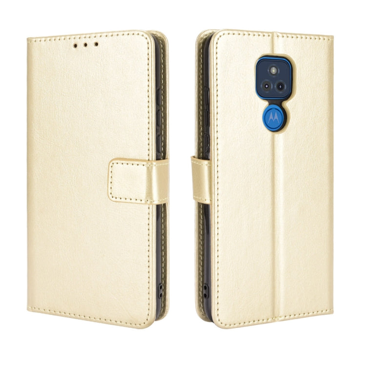 For Motorola Moto G Play 2021 Retro Crazy Horse Texture Horizontal Flip Leather Case with Holder & Card Slots & Lanyard