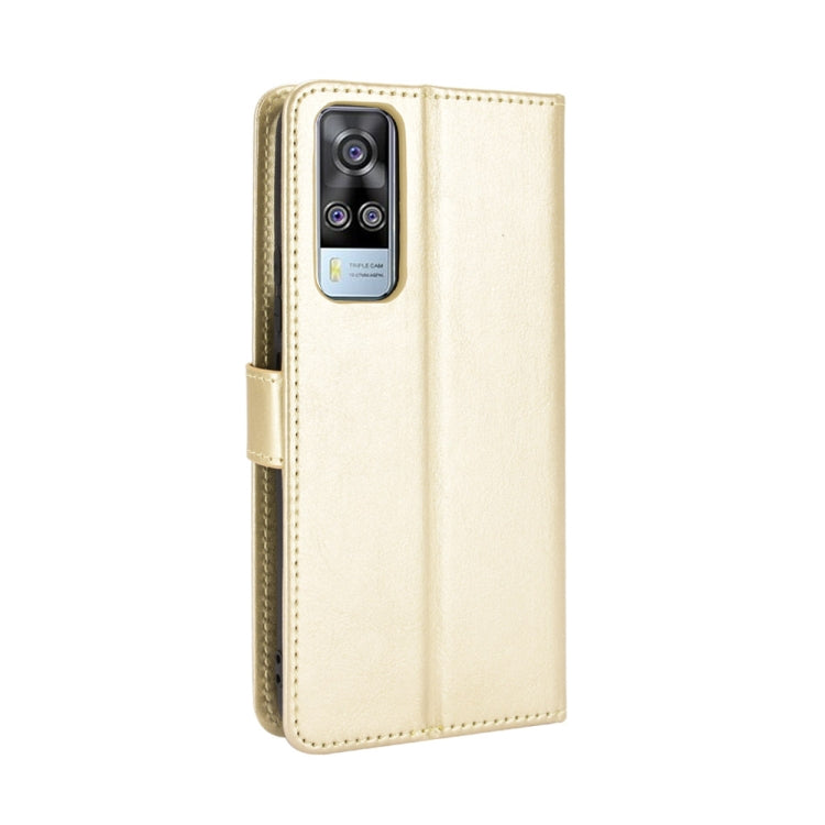 For vivo Y51A 2021 / Y51 2020 (Indian) Retro Crazy Horse Texture Horizontal Flip Leather Case with Holder & Card Slots & Lanyard