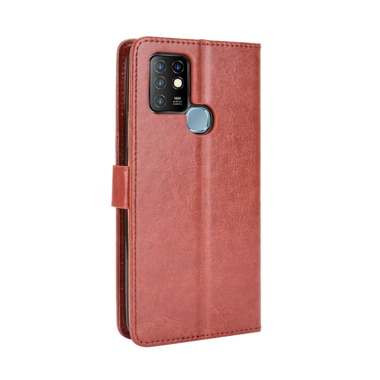 For Infinix Hot 10 / X682 Retro Crazy Horse Texture Horizontal Flip Leather Case with Holder & Card Slots & Lanyard