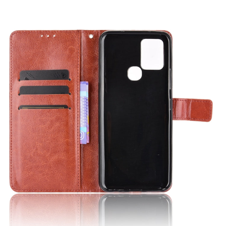 For Infinix Hot 10 / X682 Retro Crazy Horse Texture Horizontal Flip Leather Case with Holder & Card Slots & Lanyard