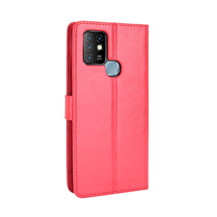 For Infinix Hot 10 / X682 Retro Crazy Horse Texture Horizontal Flip Leather Case with Holder & Card Slots & Lanyard