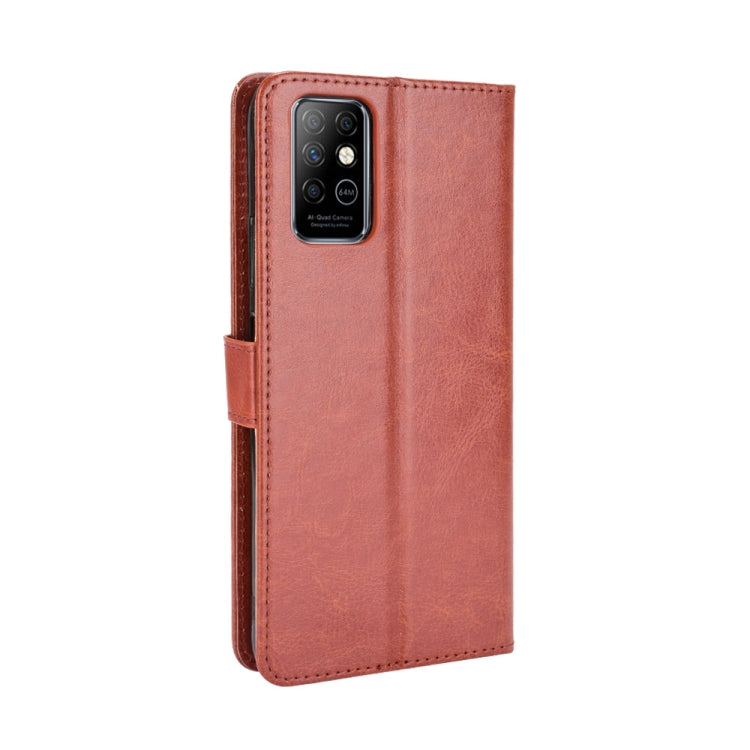 For Infinix Note 8 / X692 Retro Crazy Horse Texture Horizontal Flip Leather Case with Holder & Card Slots & Lanyard