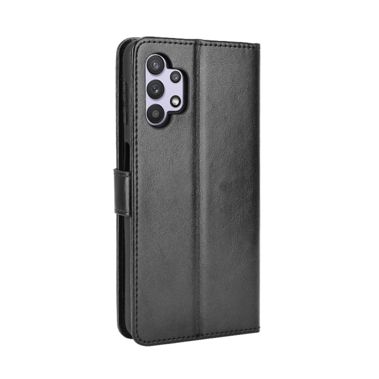 For Samsung Galaxy A32 5G Retro Crazy Horse Texture Horizontal Flip Leather Case with Holder & Card Slots & Lanyard