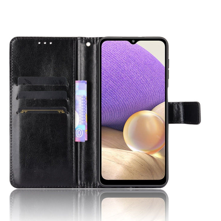 For Samsung Galaxy A32 5G Retro Crazy Horse Texture Horizontal Flip Leather Case with Holder & Card Slots & Lanyard