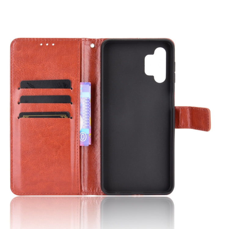 For Samsung Galaxy A32 5G Retro Crazy Horse Texture Horizontal Flip Leather Case with Holder & Card Slots & Lanyard