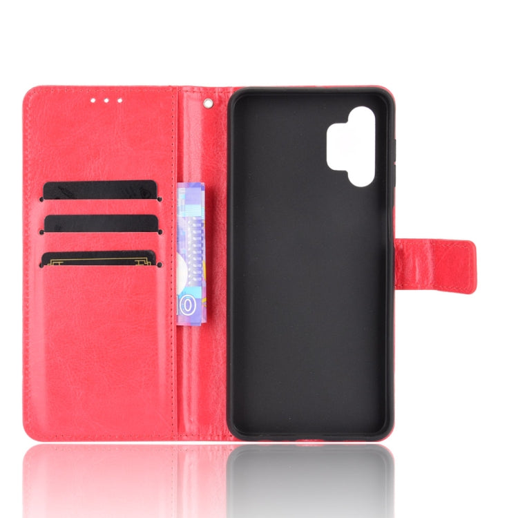 For Samsung Galaxy A32 5G Retro Crazy Horse Texture Horizontal Flip Leather Case with Holder & Card Slots & Lanyard