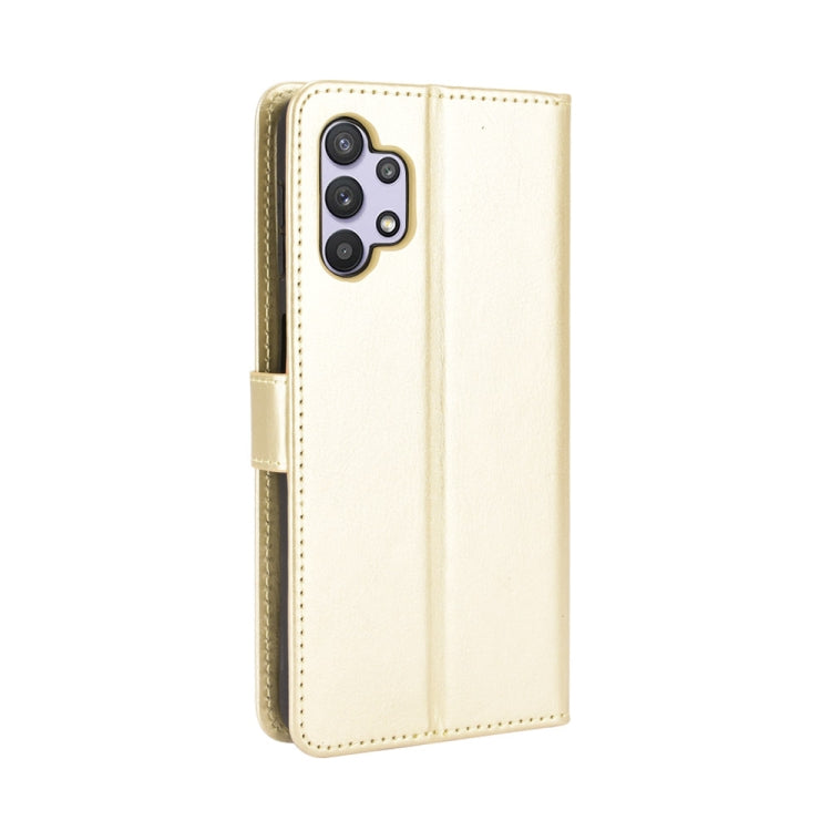 For Samsung Galaxy A32 5G Retro Crazy Horse Texture Horizontal Flip Leather Case with Holder & Card Slots & Lanyard
