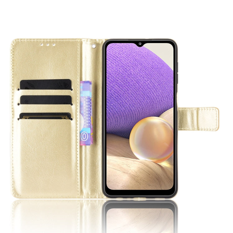 For Samsung Galaxy A32 5G Retro Crazy Horse Texture Horizontal Flip Leather Case with Holder & Card Slots & Lanyard