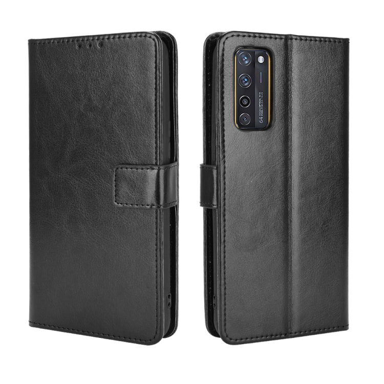 For ZTE Axon 20 5G / Axon 20 4G Retro Crazy Horse Texture Horizontal Flip Leather Case with Holder & Card Slots & Lanyard