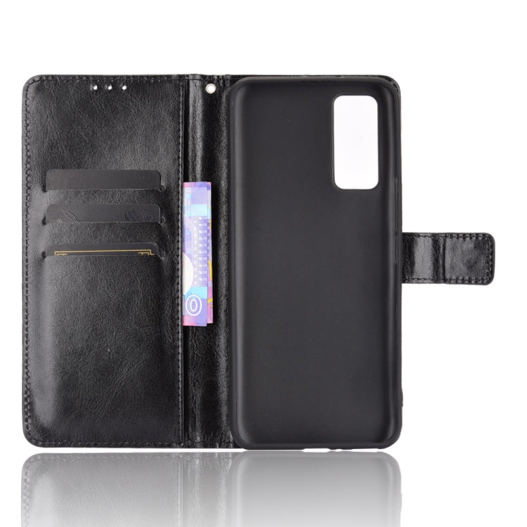 For ZTE Axon 20 5G / Axon 20 4G Retro Crazy Horse Texture Horizontal Flip Leather Case with Holder & Card Slots & Lanyard