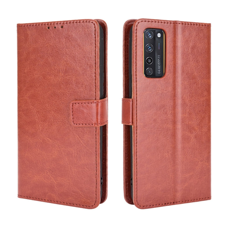 For ZTE Axon 20 5G / Axon 20 4G Retro Crazy Horse Texture Horizontal Flip Leather Case with Holder & Card Slots & Lanyard