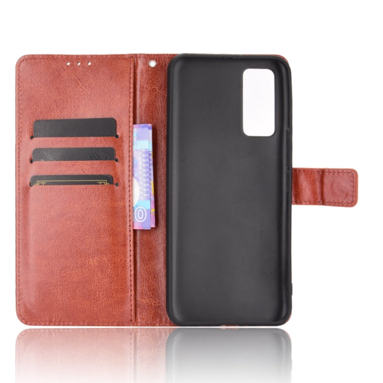 For ZTE Axon 20 5G / Axon 20 4G Retro Crazy Horse Texture Horizontal Flip Leather Case with Holder & Card Slots & Lanyard