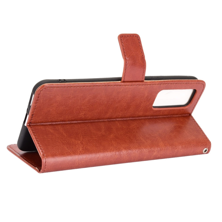 For ZTE Axon 20 5G / Axon 20 4G Retro Crazy Horse Texture Horizontal Flip Leather Case with Holder & Card Slots & Lanyard