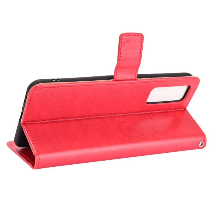 For ZTE Axon 20 5G / Axon 20 4G Retro Crazy Horse Texture Horizontal Flip Leather Case with Holder & Card Slots & Lanyard