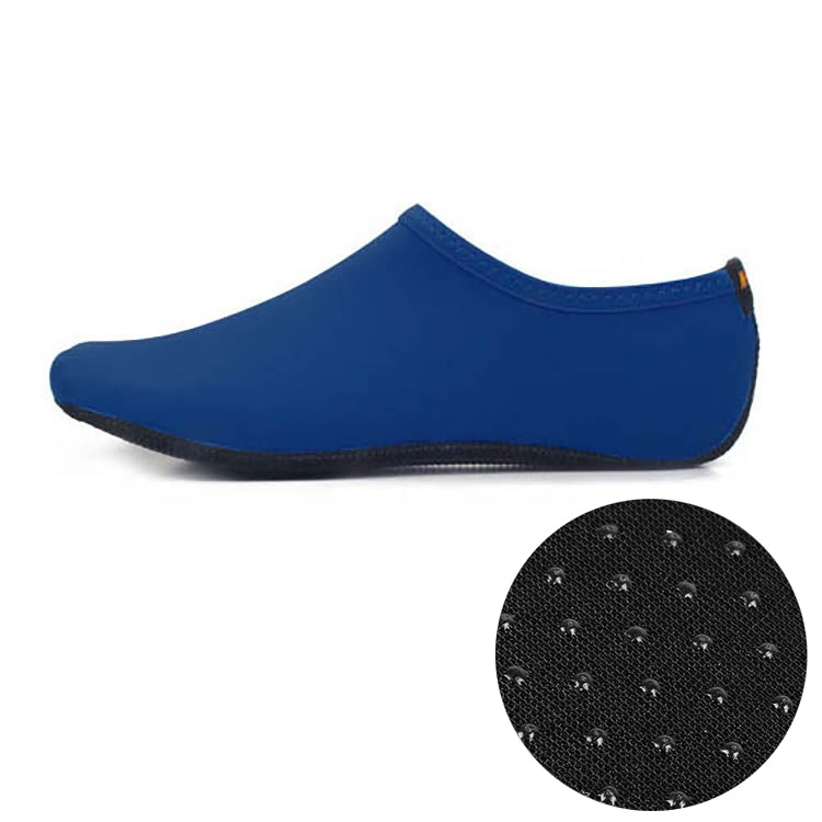 Non-slip Plastic Grain Texture Thick Cloth Sole Solid Color Diving Shoes and Socks, One Pair, Size:M