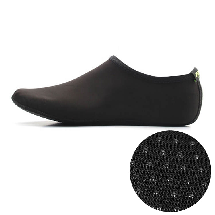 Non-slip Plastic Grain Texture Thick Cloth Sole Solid Color Diving Shoes and Socks, One Pair, Size:L