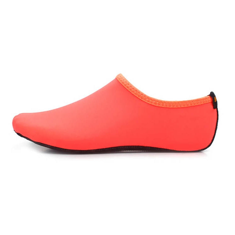 Non-slip Plastic Grain Texture Thick Cloth Sole Solid Color Diving Shoes and Socks, One Pair, Size:XL