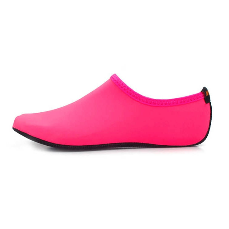 Non-slip Plastic Grain Texture Thick Cloth Sole Solid Color Diving Shoes and Socks, One Pair, Size:XL