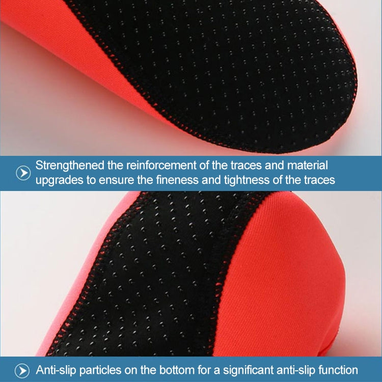Non-slip Plastic Grain Texture Thick Cloth Sole Solid Color Diving Shoes and Socks, One Pair, Size:XXXL