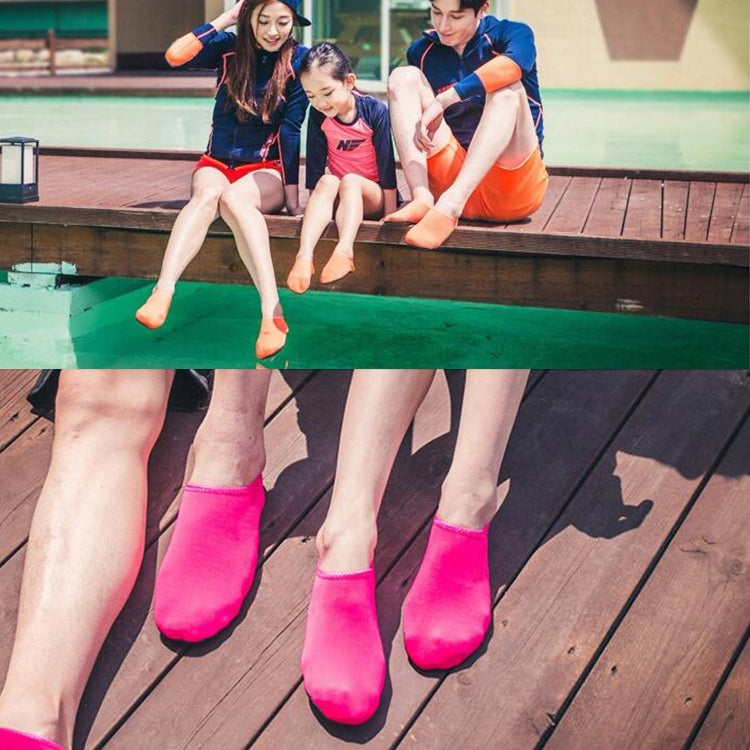 Non-slip Plastic Grain Texture Thick Cloth Sole Solid Color Diving Shoes and Socks, One Pair, Size:XXXL
