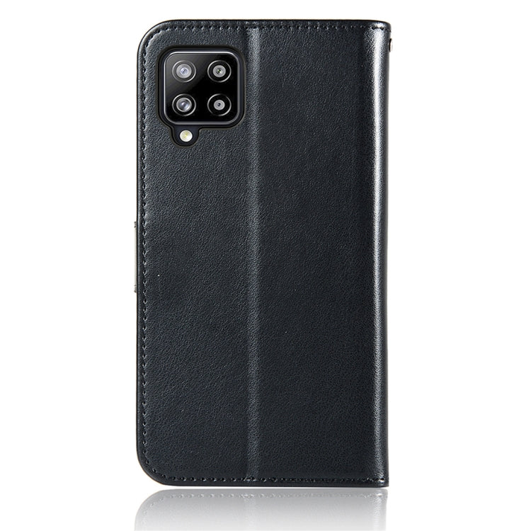 For Samsung Galaxy A12 Wind Chime Owl Embossing Pattern Horizontal Flip Leather Case, with Holder & Card Slots & Wallet