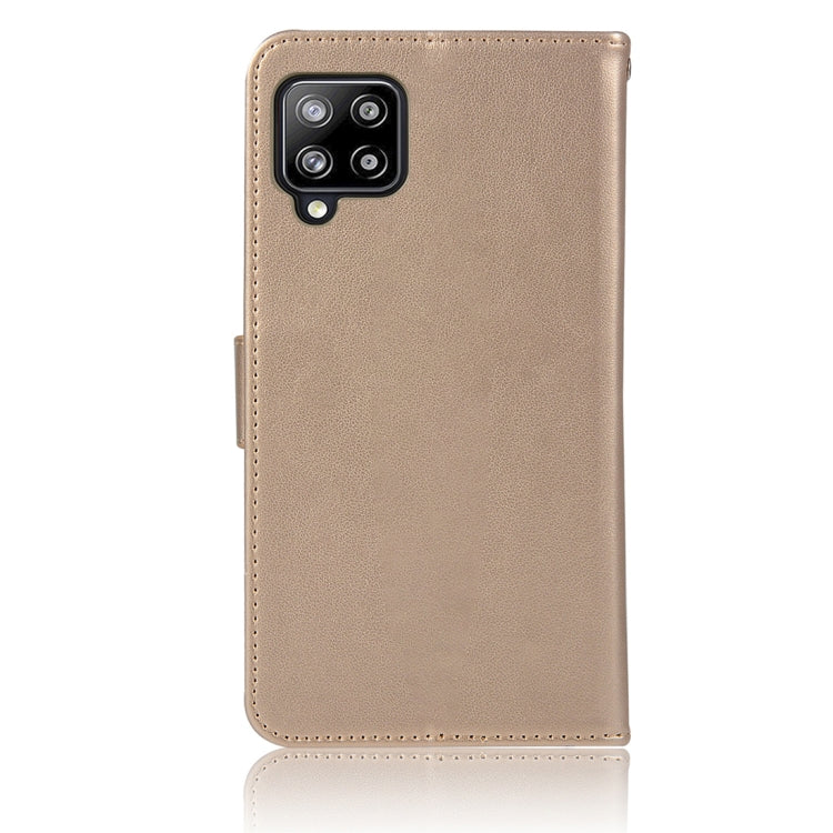 For Samsung Galaxy A12 Wind Chime Owl Embossing Pattern Horizontal Flip Leather Case, with Holder & Card Slots & Wallet