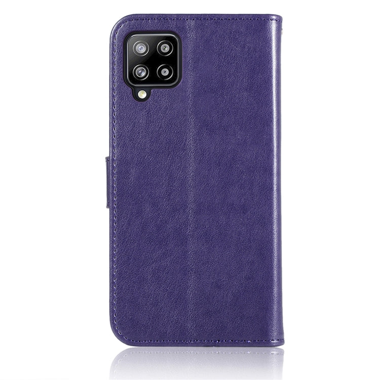 For Samsung Galaxy A12 Wind Chime Owl Embossing Pattern Horizontal Flip Leather Case, with Holder & Card Slots & Wallet