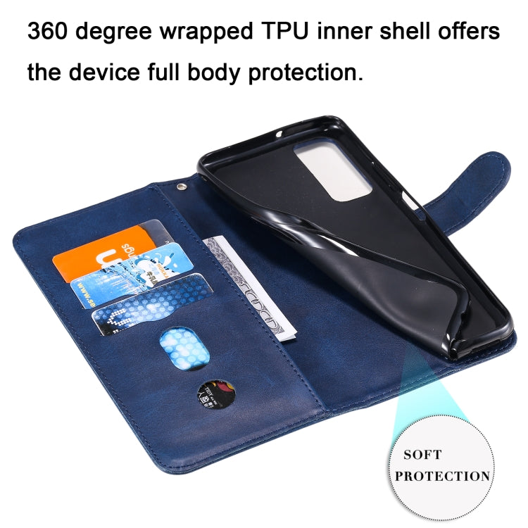For Honor 10X Lite Fashion Calf Texture Zipper Horizontal Flip Leather Case with Stand & Card Slots & Wallet Function