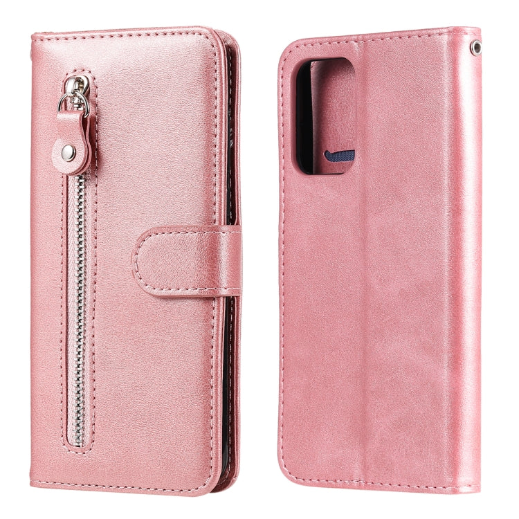 For Samsung Galaxy A72 5G/4G Fashion Calf Texture Zipper Horizontal Flip Leather Case with Stand & Card Slots & Wallet Function