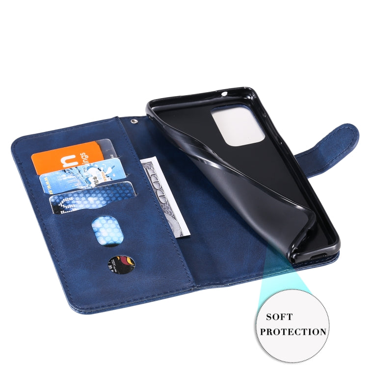 For Samsung Galaxy A72 5G/4G Fashion Calf Texture Zipper Horizontal Flip Leather Case with Stand & Card Slots & Wallet Function