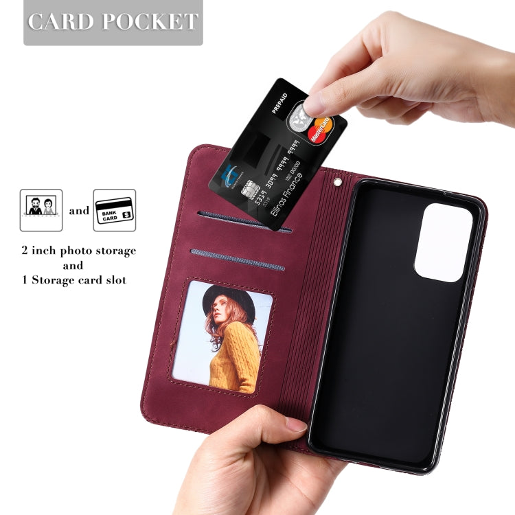 For Samsung Galaxy A52 5G / 4G Lucky Flowers Embossing Pattern Magnetic Horizontal Flip Leather Case with Holder & Card Slots