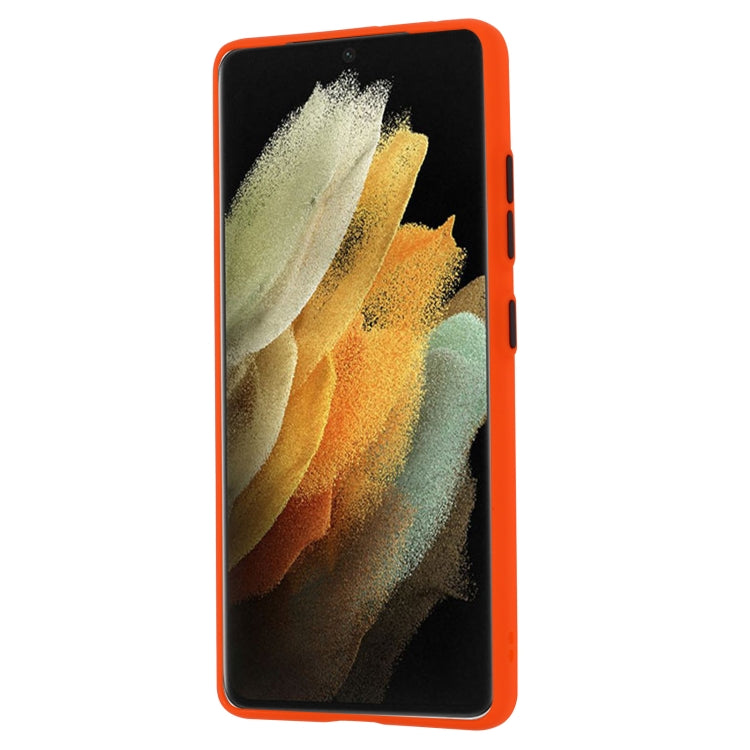 For Samsung Galaxy S21 Ultra  5G Skin Hand Feeling Series Shockproof Frosted PC + TPU Protective Case