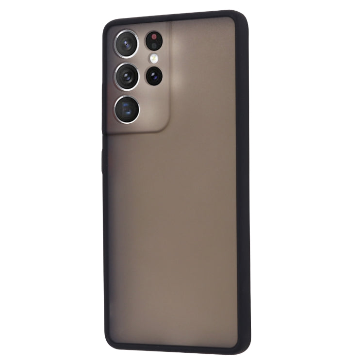 For Samsung Galaxy S21 Ultra  5G Skin Hand Feeling Series Shockproof Frosted PC + TPU Protective Case