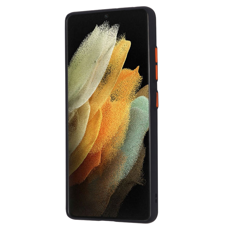 For Samsung Galaxy S21 Ultra  5G Skin Hand Feeling Series Shockproof Frosted PC + TPU Protective Case