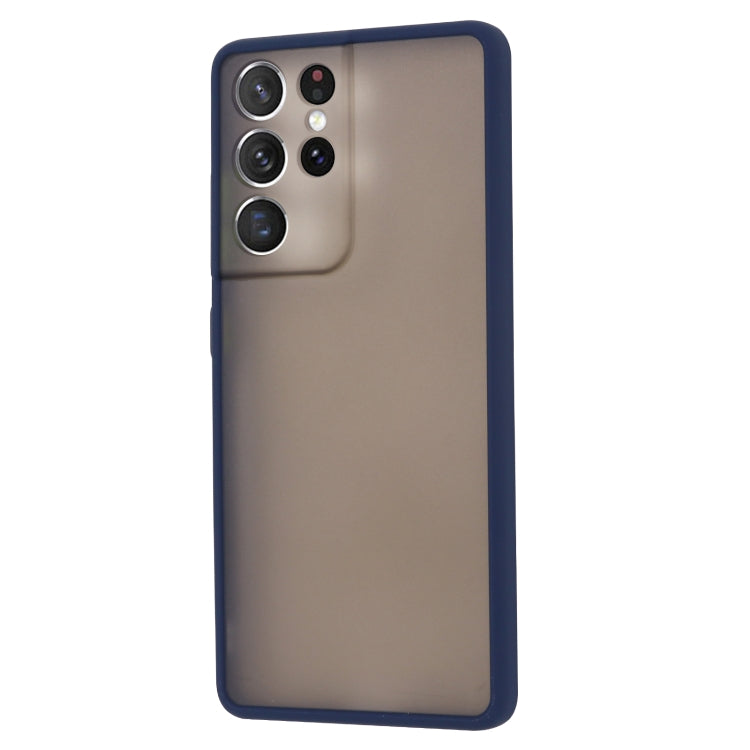 For Samsung Galaxy S21 Ultra  5G Skin Hand Feeling Series Shockproof Frosted PC + TPU Protective Case